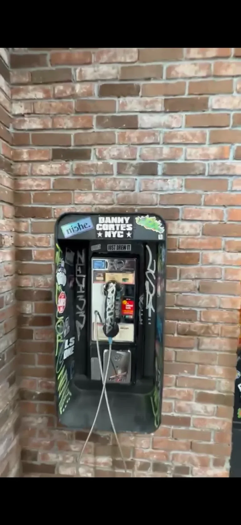 authorized dealer nostalgia like a payphone found inside the dispensary in new jersey