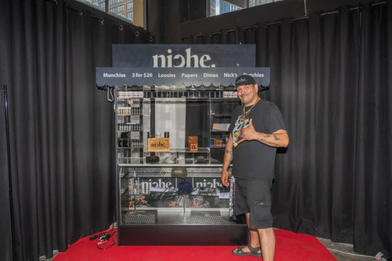 niche product display at authorized dealer. find flower, vapes, concentrates and more.